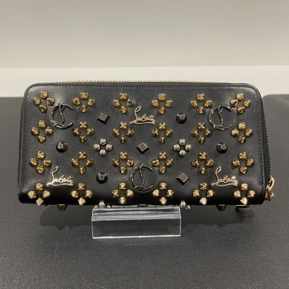 Christian Louboutin Leather Studded Wallet (142277)